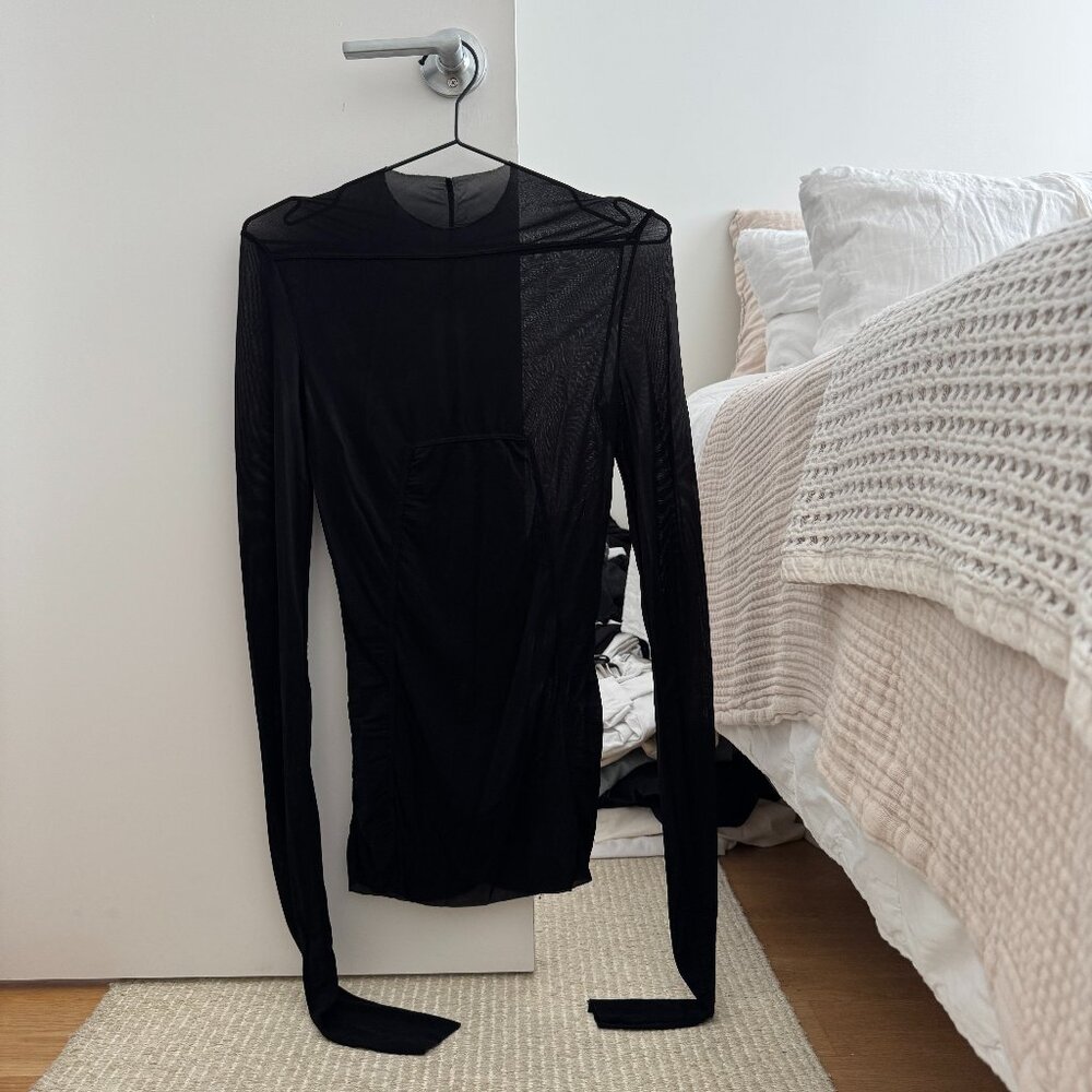rick owens cupro shirt